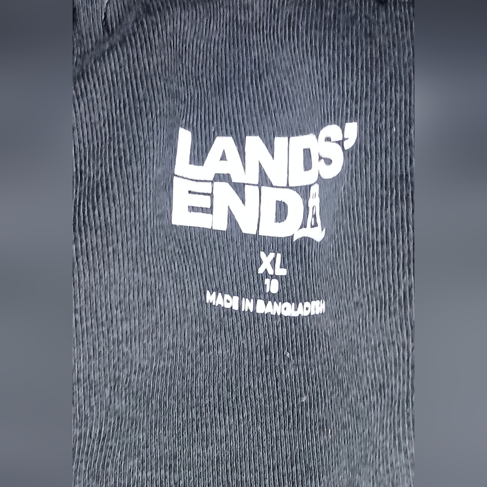 Women's Lands End Leggings Size XL Color Black Stretch Mom Comfort Soft Walking - Picture 2 of 3